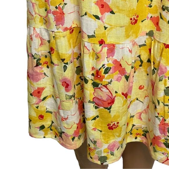 FINAL DROP! Lauren Conrad Yellow Floral Sundress Size XL - Picture 5 of 8